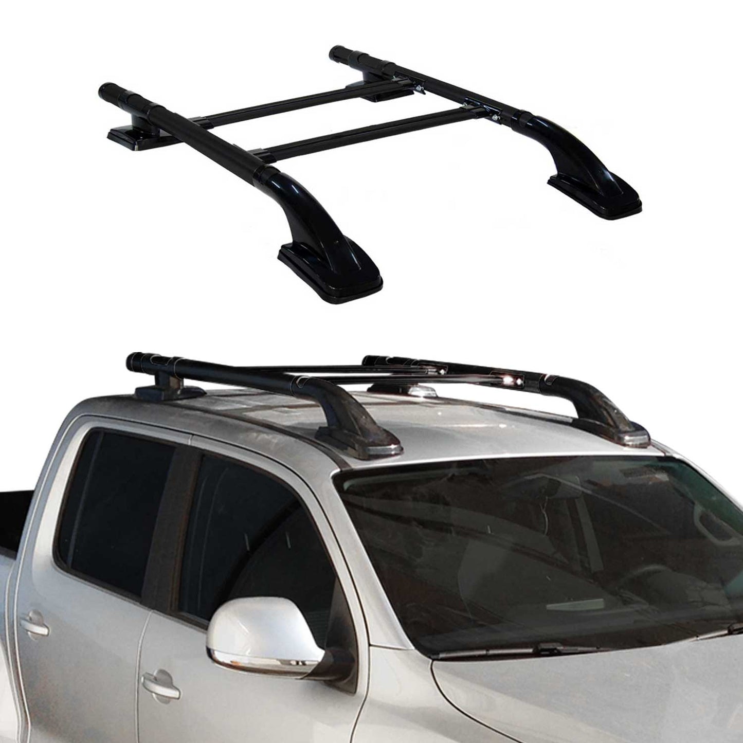 2014-2024 Nissan Navara D23 Roof Rack Rails Side Rails Black
