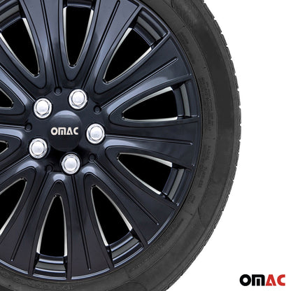 16" Hub Caps for Ford Transit 150 250 350 2015-2025 Black Silver Wheel Covers 4x