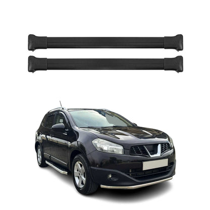 2009-2013 Nissan Qashqai +2 NJ10 Roof Rack Cross Bars Black