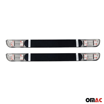 Lexus SC Door Sill Scuff Plate Illuminated Sport Stainless Steel Silver 2 Pcs