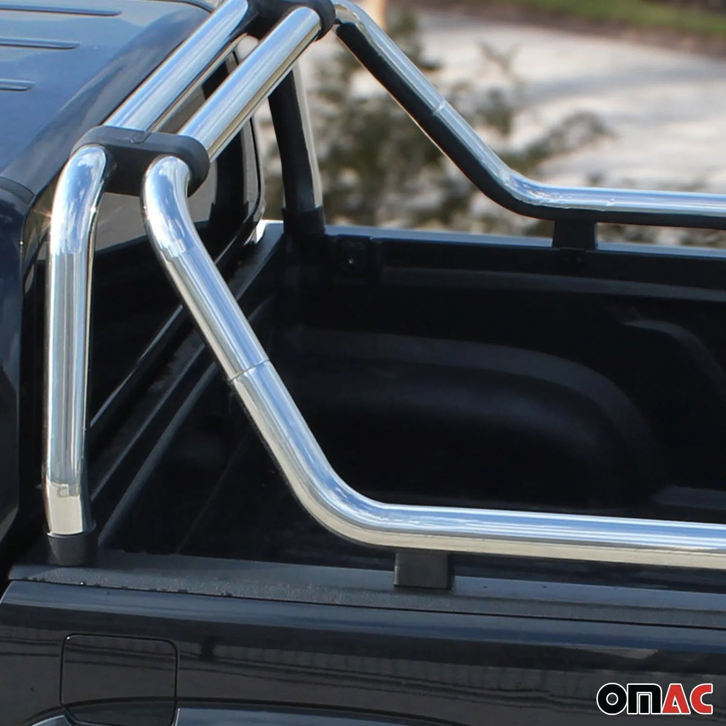 2005-2021 Nissan Frontier Sport Bar Truck Bed Chase Roll Bar Stainless Steel Silver