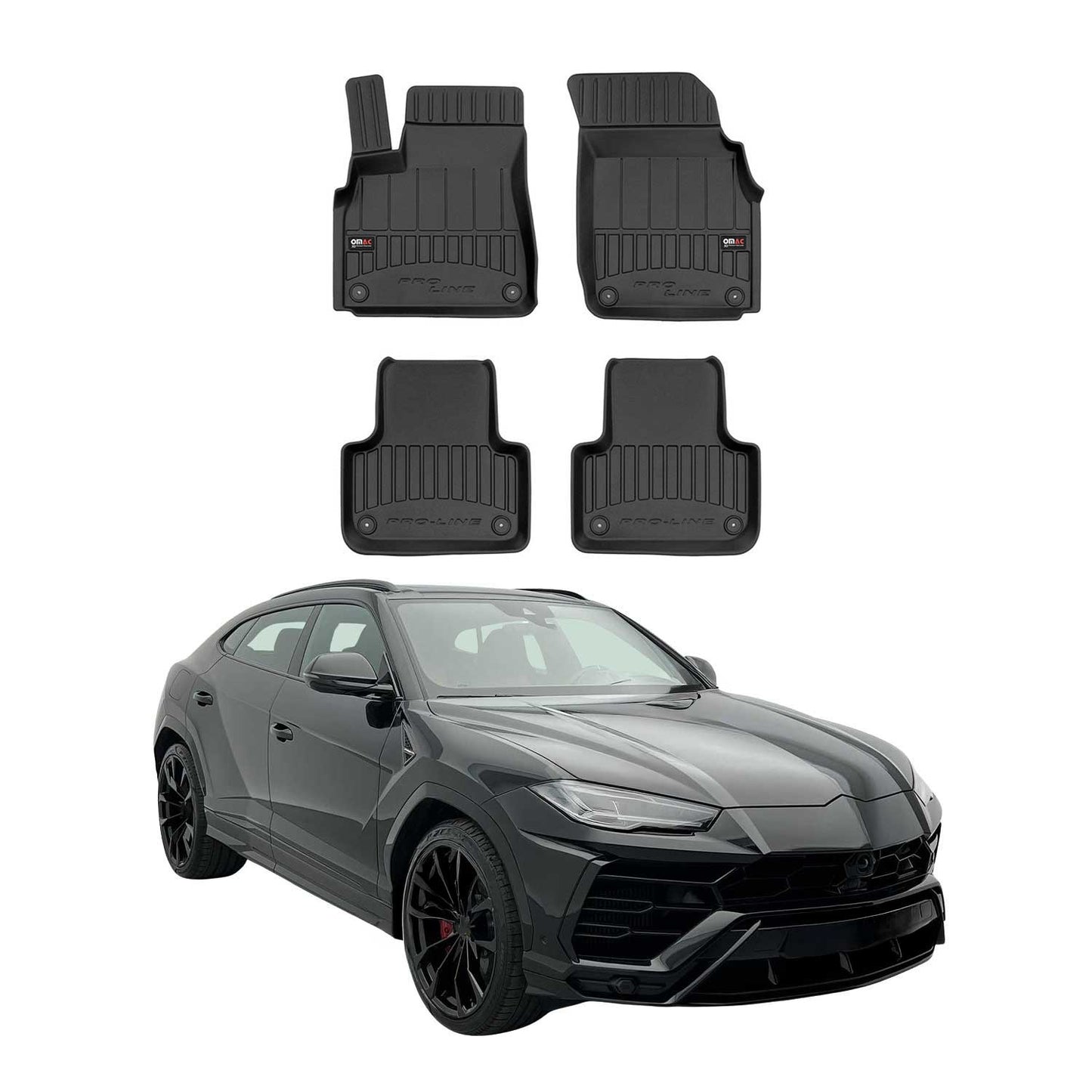 2017-2026 Audi Q7 Q8 Premium Floor Mats Liners Full Set All Weather Heavy Duty