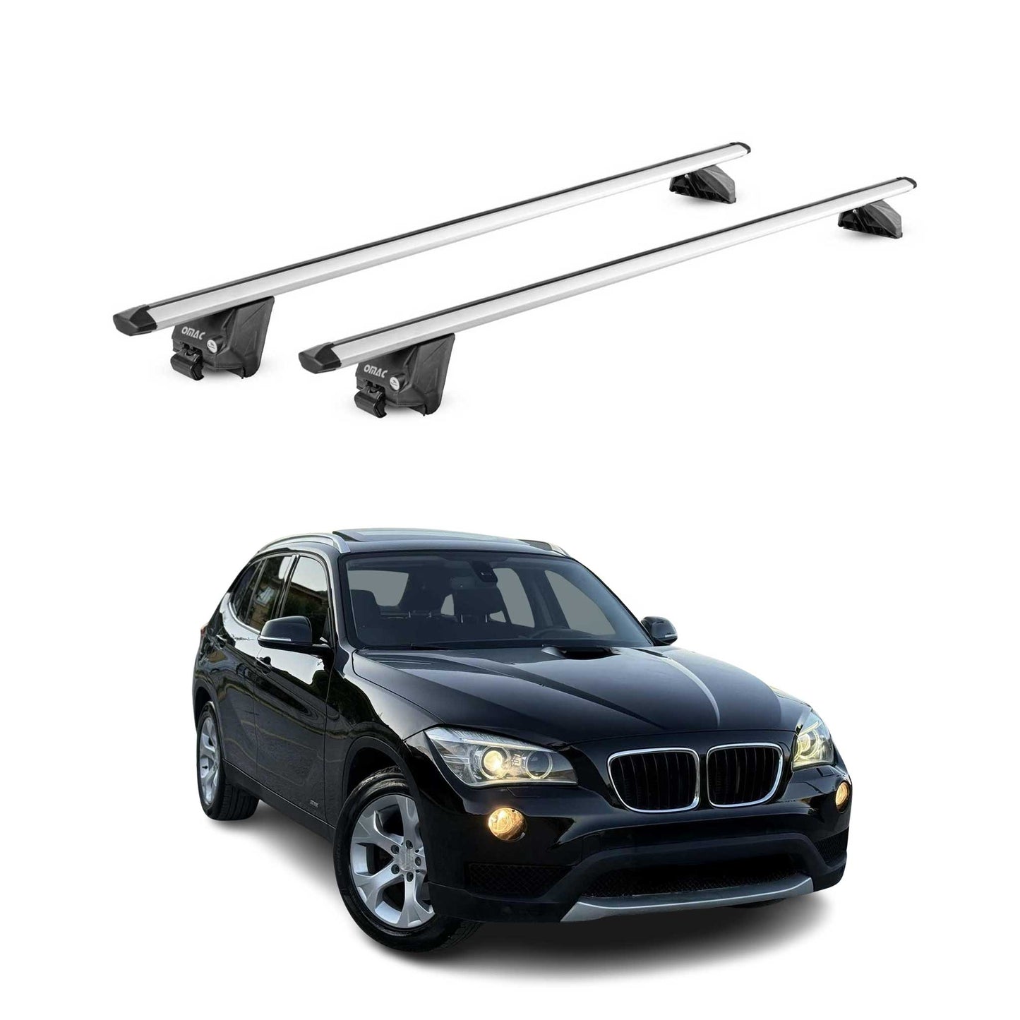 2009-2022 BMW X1 E84 F48 Roof Rack Cross Bars Silver