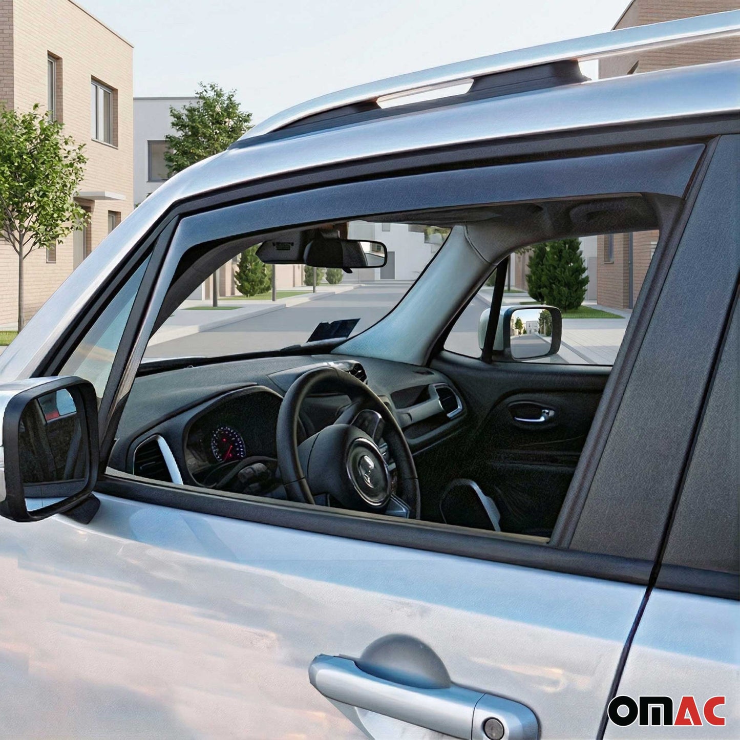 2005-2009 Land Rover LR3 Window Visor Vent Rain Deflector 2Pcs Smoke