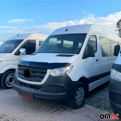 2019-2026 Mercedes Sprinter W907 910 Front Bug Shield Hood Deflector 3Pcs