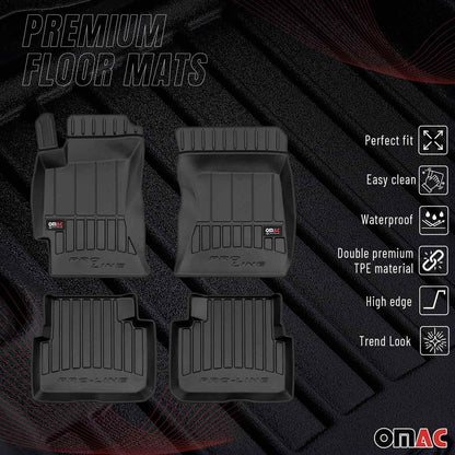 2009-2013 Subaru Forester III Premium Floor Mats Liners Full Set All Weather Heavy Duty