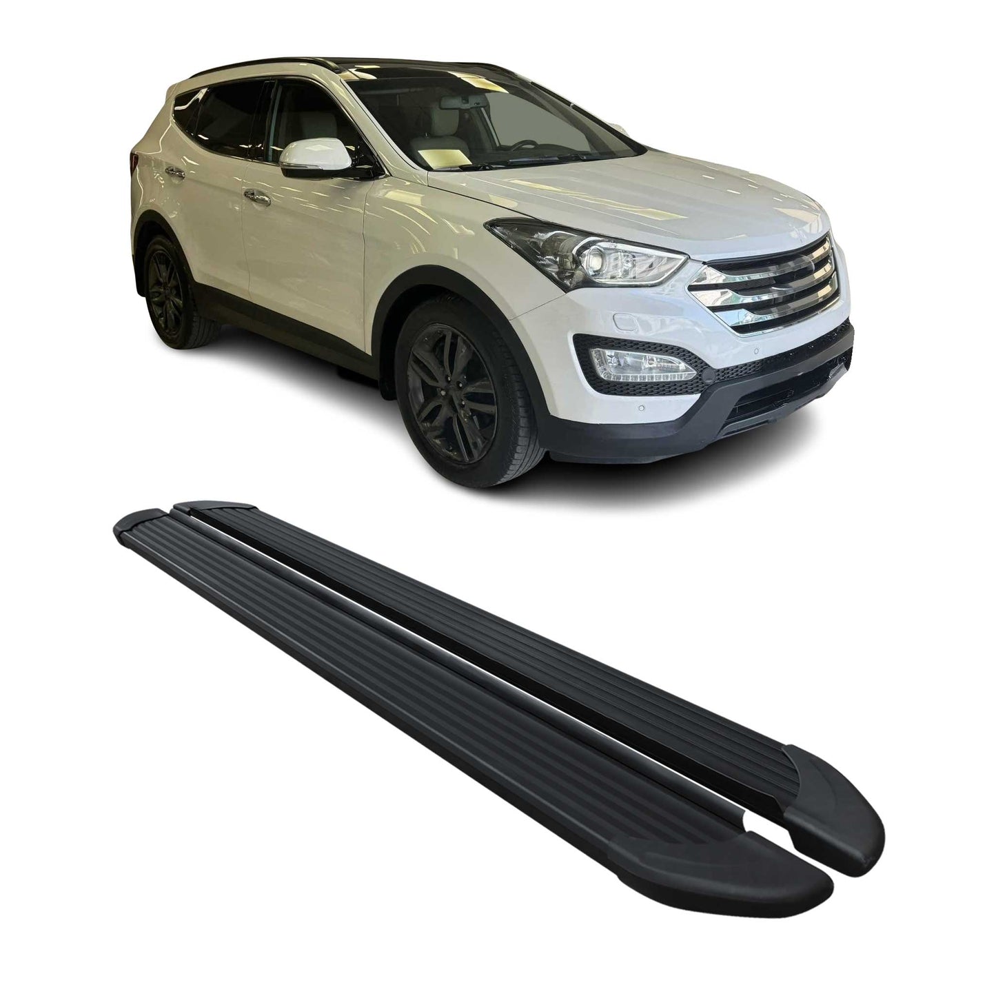 2013-2016 Hyundai Santa Fe Sport Nerf Bar Side Step Running Boards Alu 2x