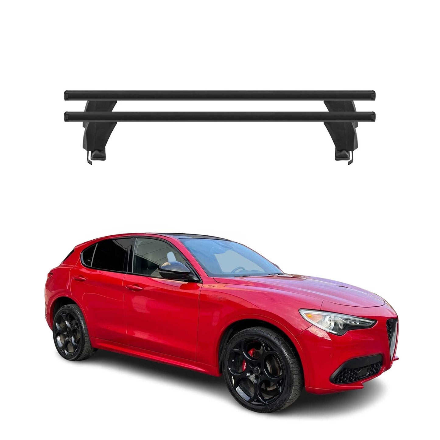 2018-2026 Alfa Romeo Stelvio Roof Rack Cross Bars Luggage Carrier 2 Pcs