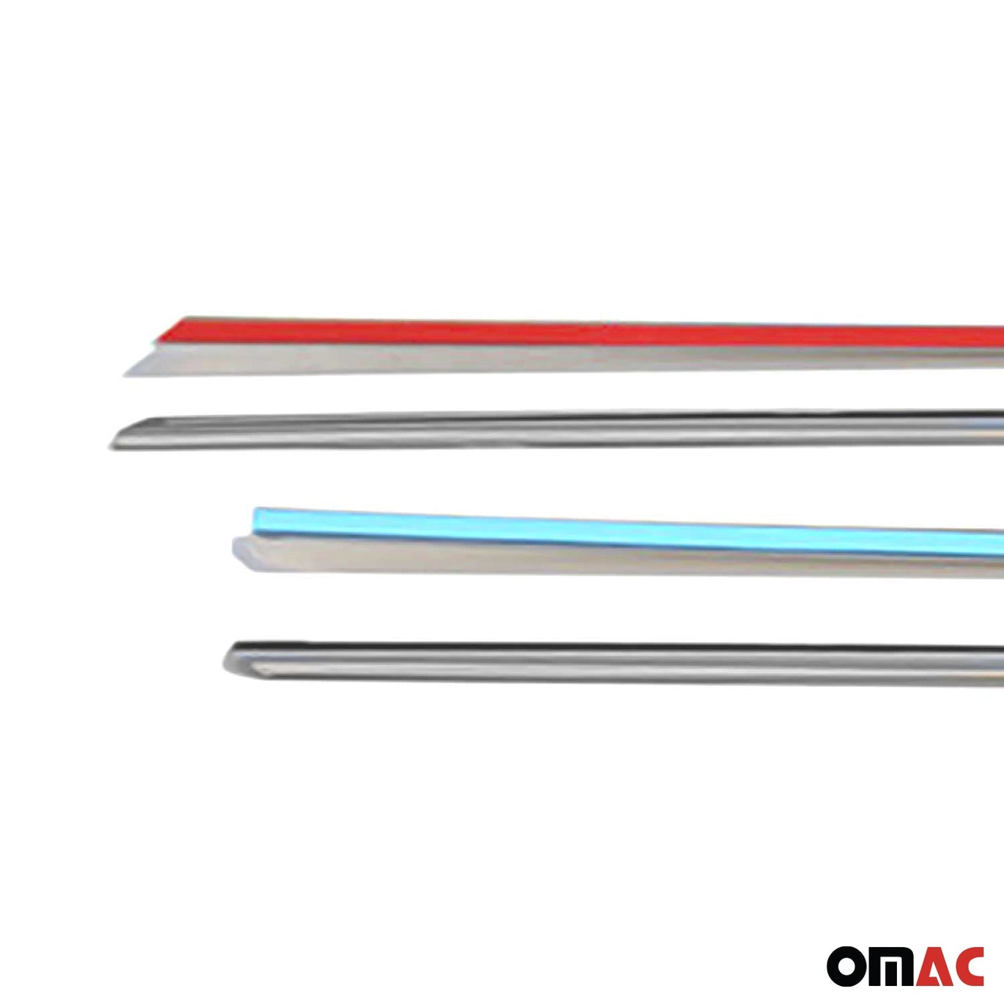 2011-2018 VW Jetta A6 Window Molding Trim Streamer Stainless Steel Silver 6 Pcs