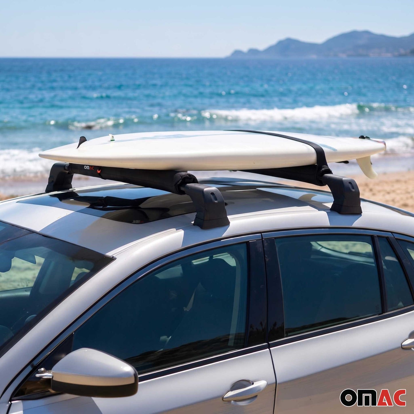 Honda 19" Roof Rack Pads Surfboard Windsurf Crossbar Pads Black 2 Pcs
