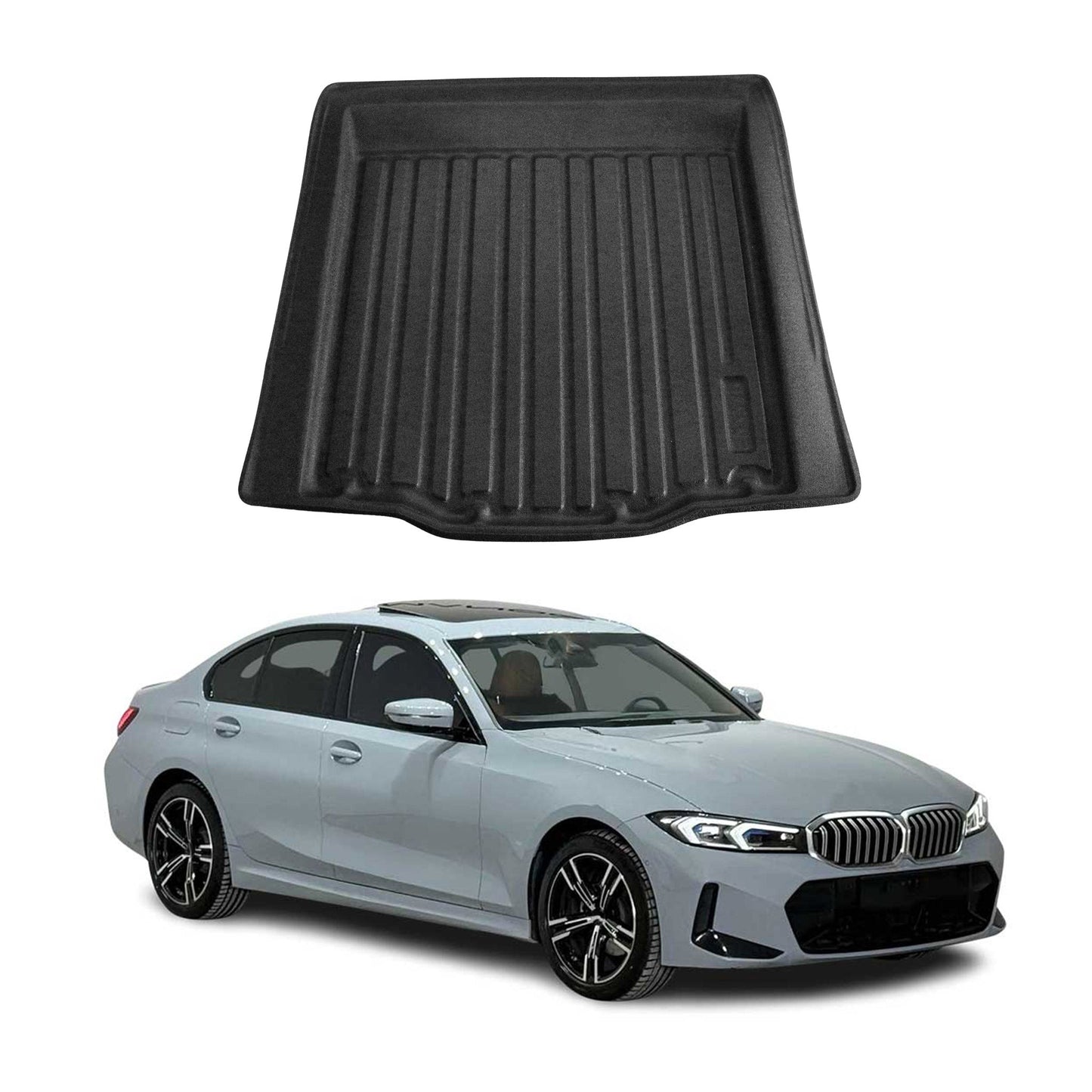 2021-2026 BMW 3 Series G20 Sedan 2019-2026 / M3 G80 Cargo Liner Trunk Mat All Weather Black