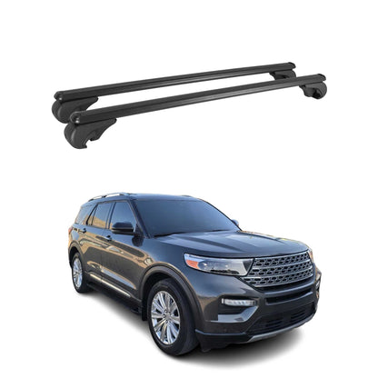 2020-2026 Ford Explorer Roof Rack Cross Bars Black