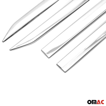 2018-2024 VW Tiguan Allspace Side Door Molding Trim Stainless Steel Silver 4x