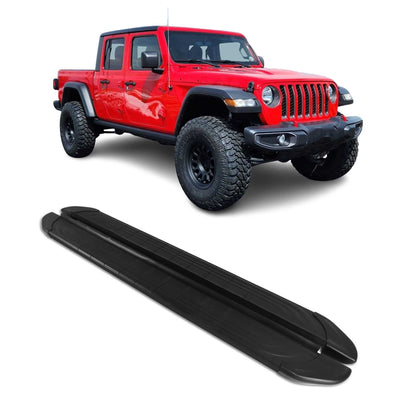 2020-2026 Jeep Gladiator Crew Cab Nerf Bar Side Step Running Boards Alu 2x