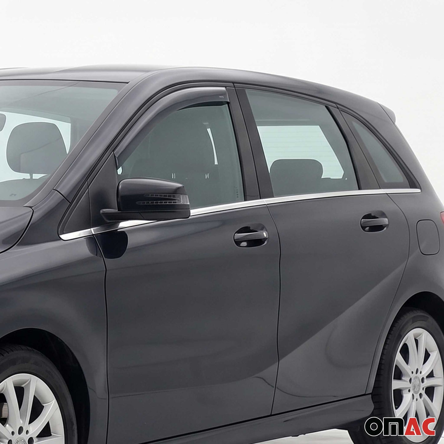 2012-2019 Mercedes B Class W246 Window Visor Vent Rain Deflector 2Pcs Smoke