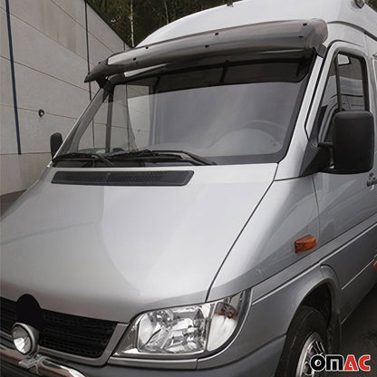 2003-2006 Dodge Sprinter Sun Visor & Bug Shield & Window Visor Deflector Kit 4Pcs Smoke
