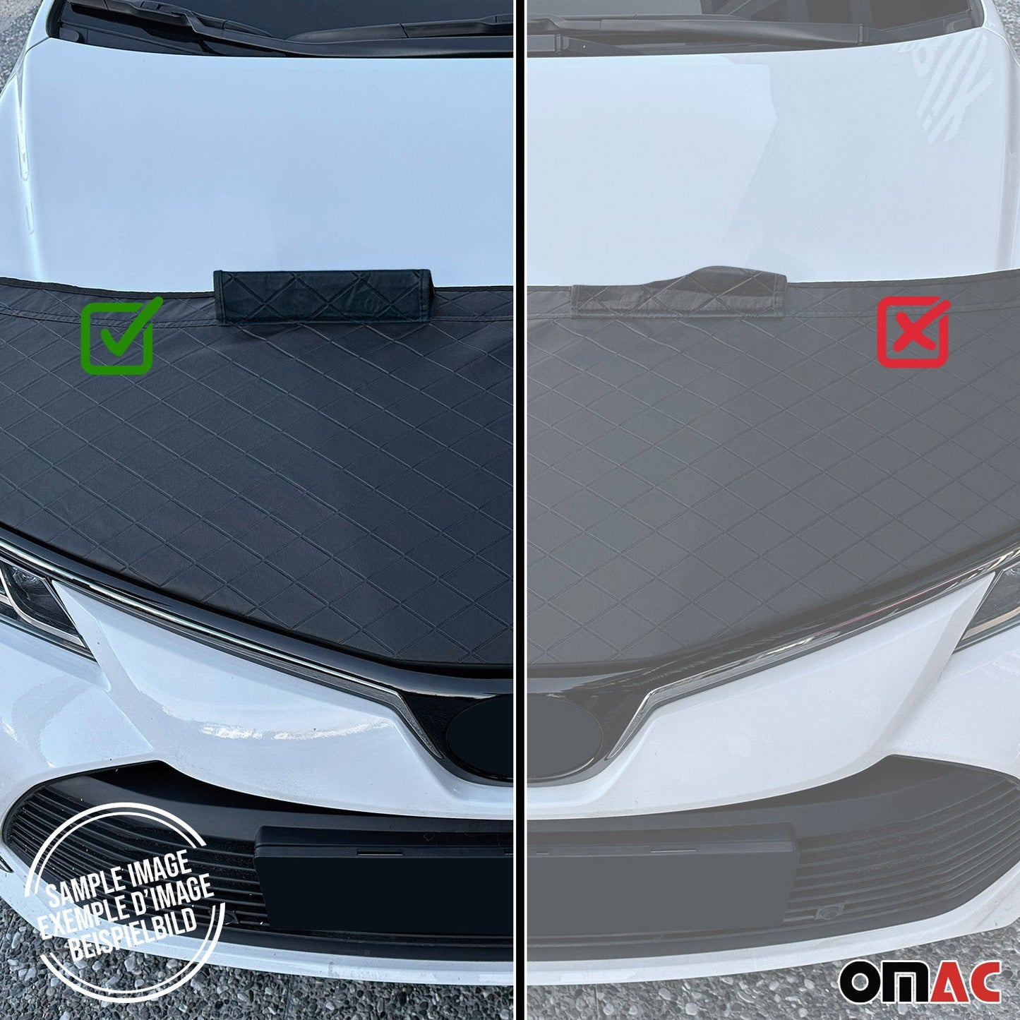 2019-2026 Volvo XC40 Car Bonnet Mask Hood Bra Diamond Black 1 Pc