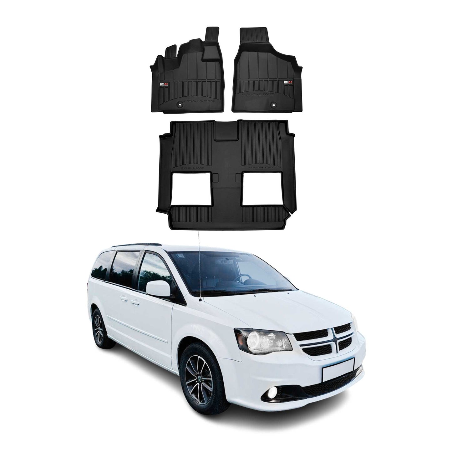 2008-2020 Dodge Grand Caravan OMAC Premium Floor Matss Waterproof Heavy Duty