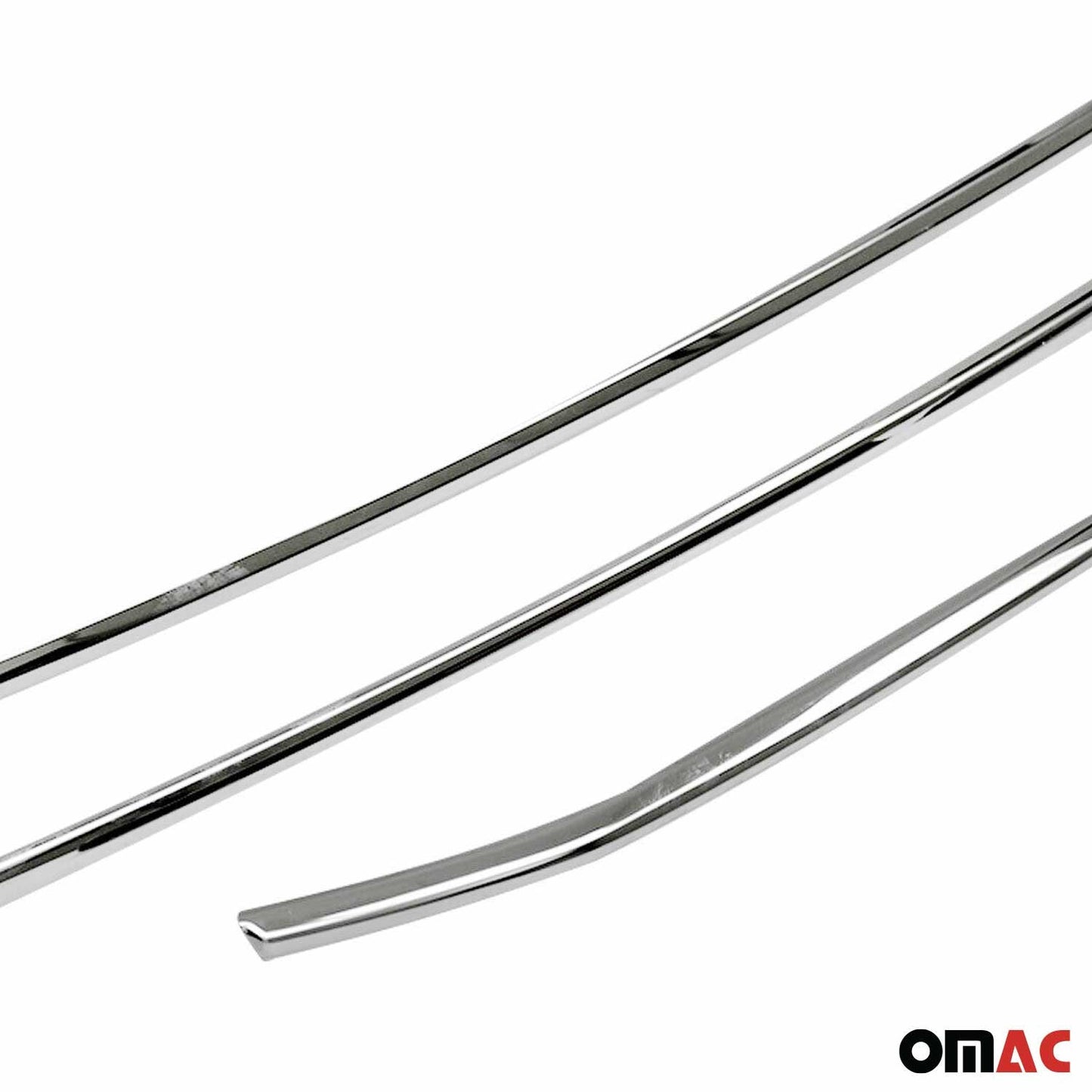 2021-2026 Ford Transit Front Bumper Grill Trim Molding Stainless Steel Silver 4 Pcs