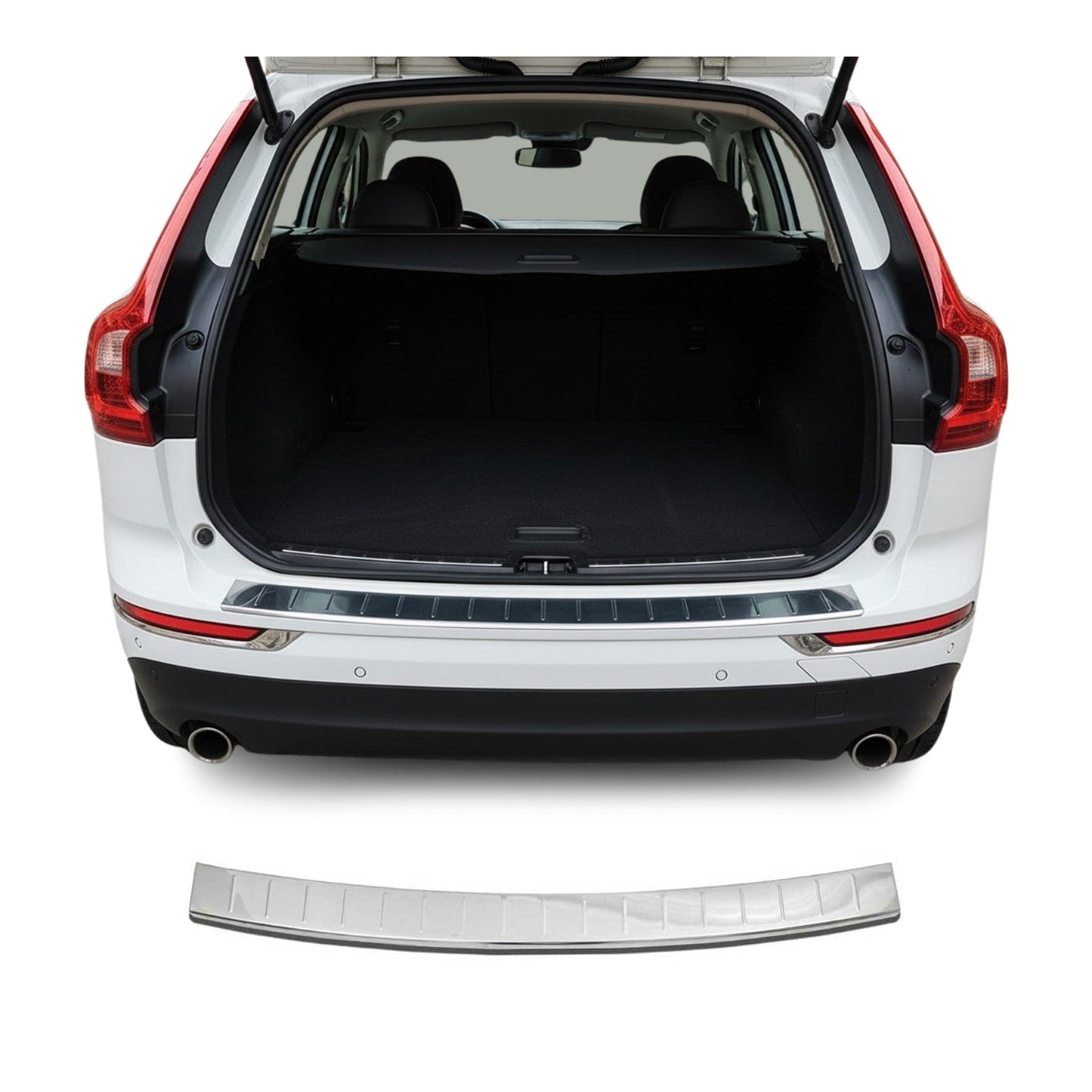 2018-2026 Volvo XC60 Rear Bumper Sill Cover Protector Guard Stainless Steel