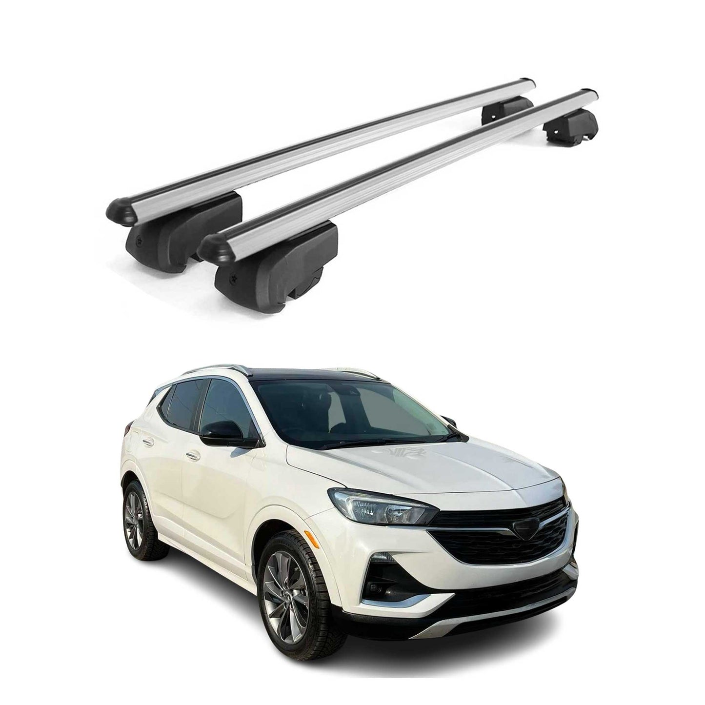 2020-2026 Buick Encore GX Roof Rack Cross Bars Silver