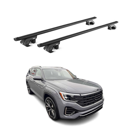2027 Volkswagen Atlas Roof Rack Cross Bars Luggage Carrier Alu Black 2x