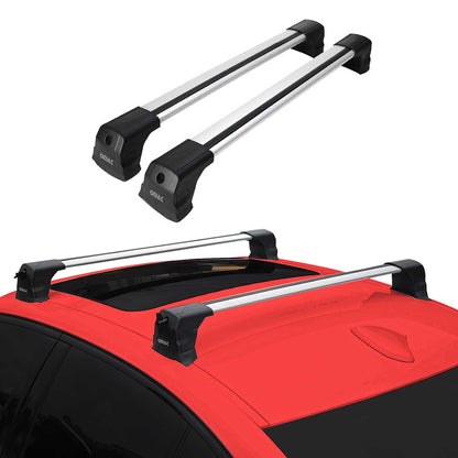 2004-2010 VW Touareg Roof Rack Cross Bars Silver