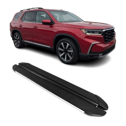 2023-2026 Honda Pilot IV Nerf Bars Side Steps Running Boards Black Silver 2x