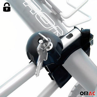 2Pcs Pro Bike Carrier Roof Mount Aluminum Steel Bicycle Rack Car Truck SUV
