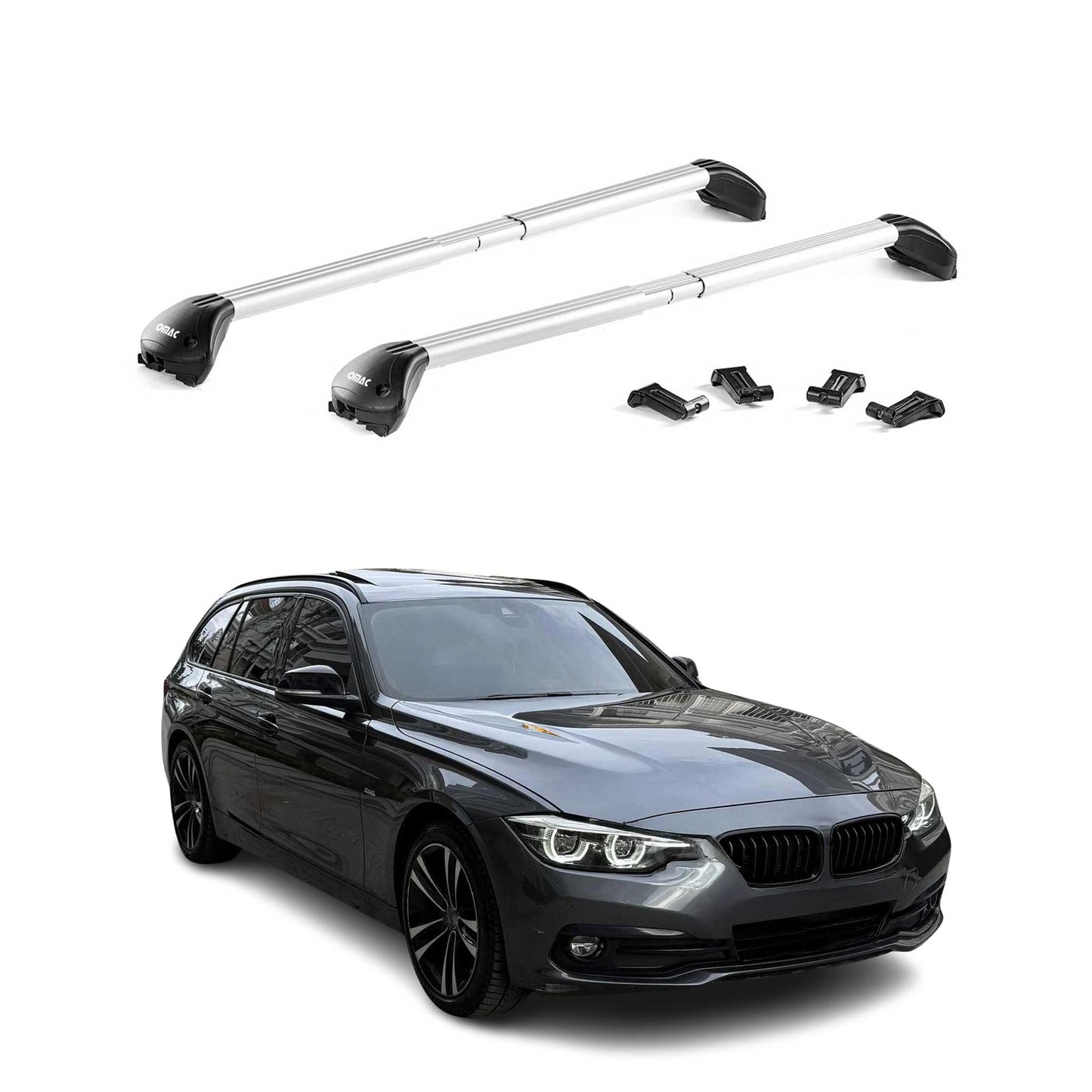 2013-2021 Buick Encore Roof Rack Cross Bars Silver