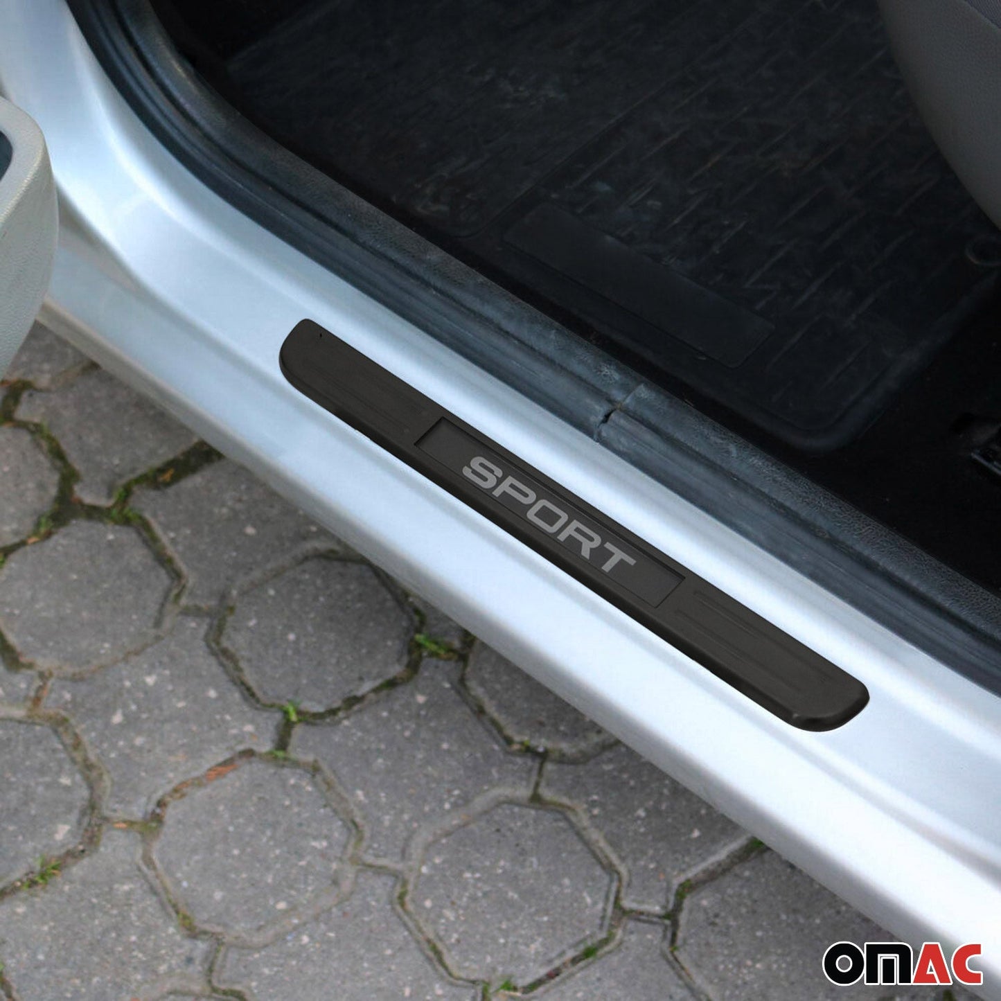 Toyota Door Sill Scuff Plate Illuminated Brushed Stainless Steel Brushed Dark 4Pcs