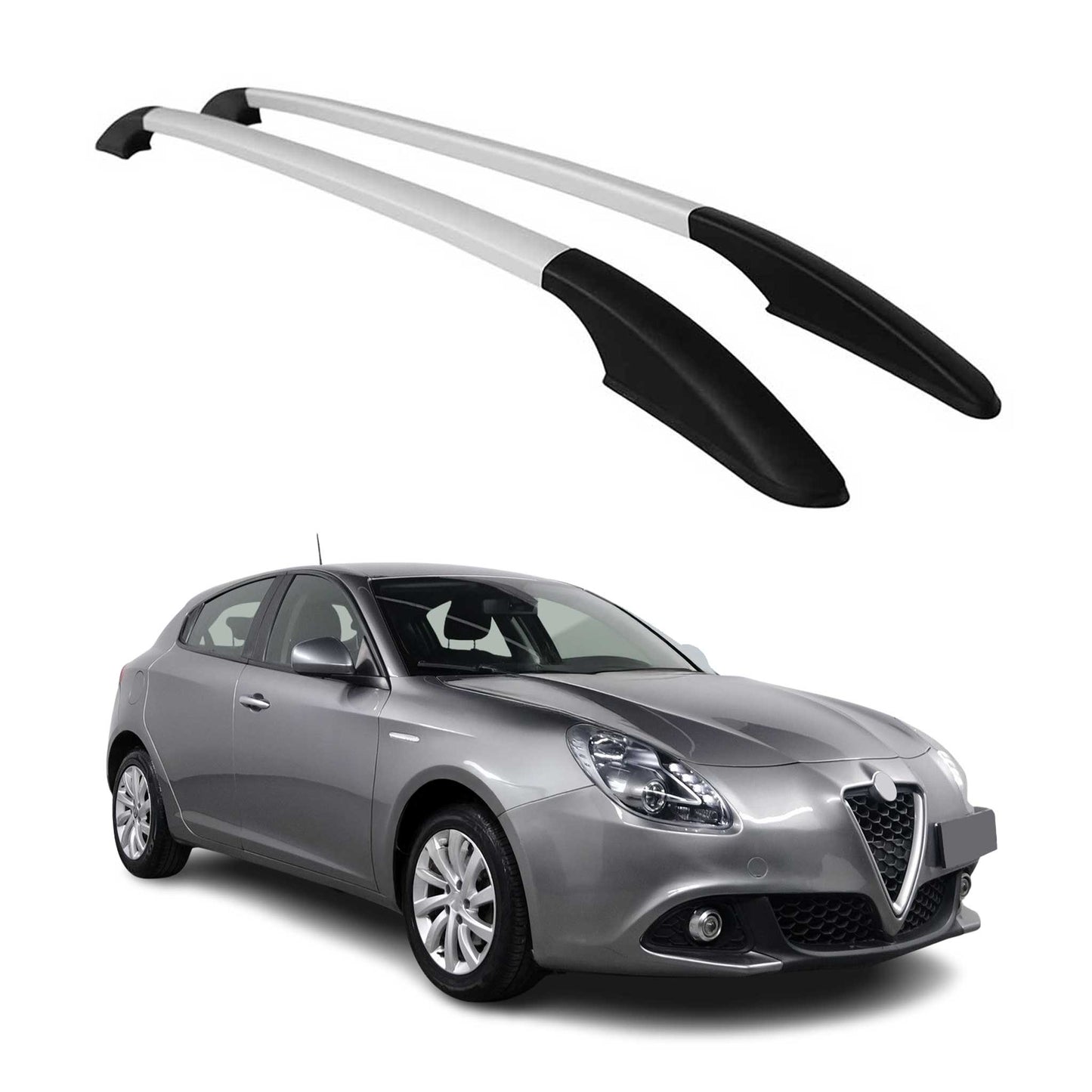 2010-2020 Alfa Romeo Giulietta Roof Rack Rails Side Rails Silver