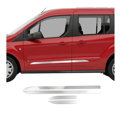 2014-2019 Ford Transit Connect Side Door Molding Trim Stainless Steel Silver 4x