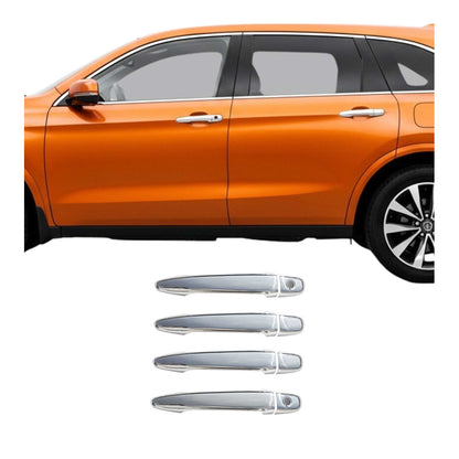 2008-2013 Toyota Highlander Car Door Handle Cover Protector Stainless Steel 2 Key Hole