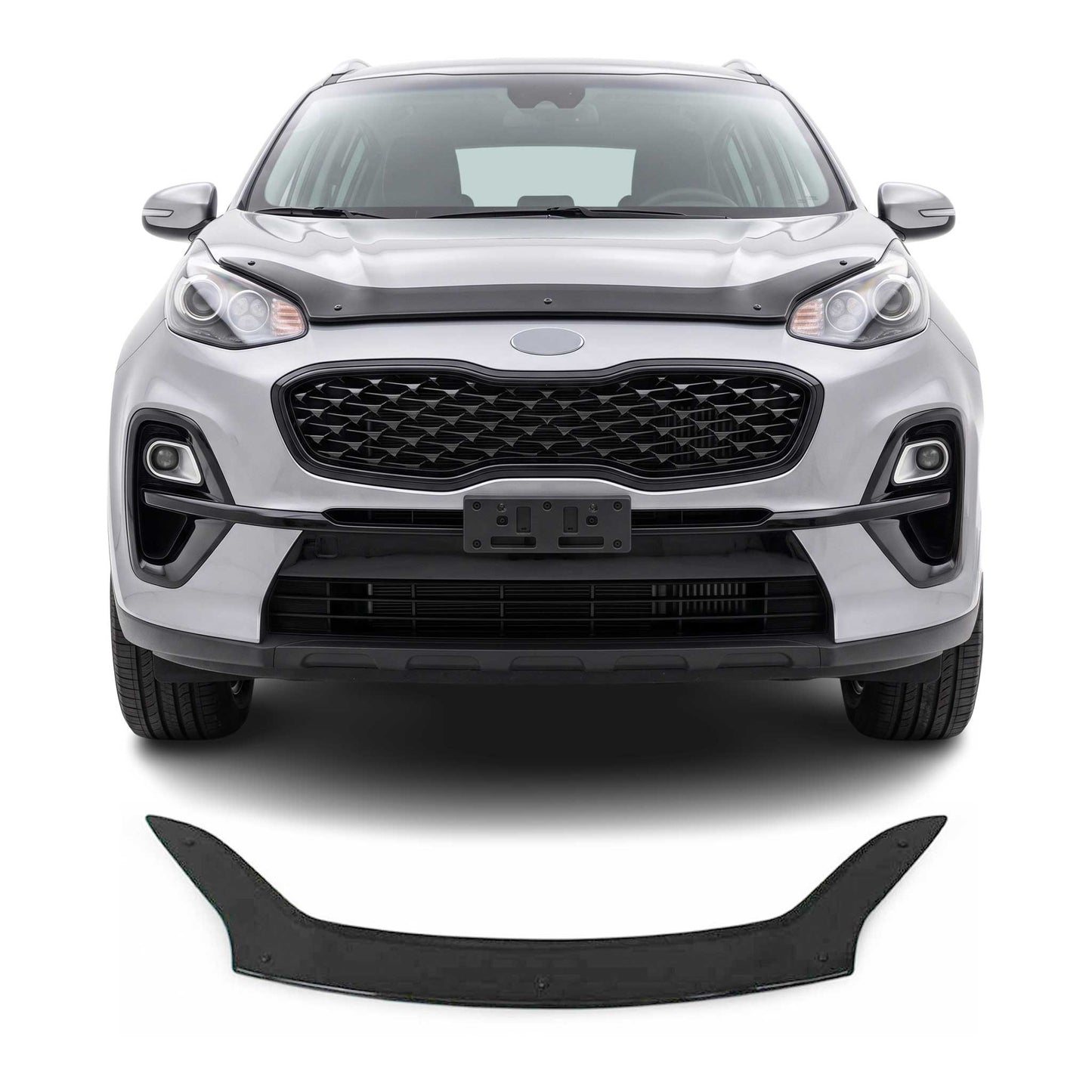 2017-2022 Kia Sportage Front Bug Shield Hood Deflector 1 Pc Smoke