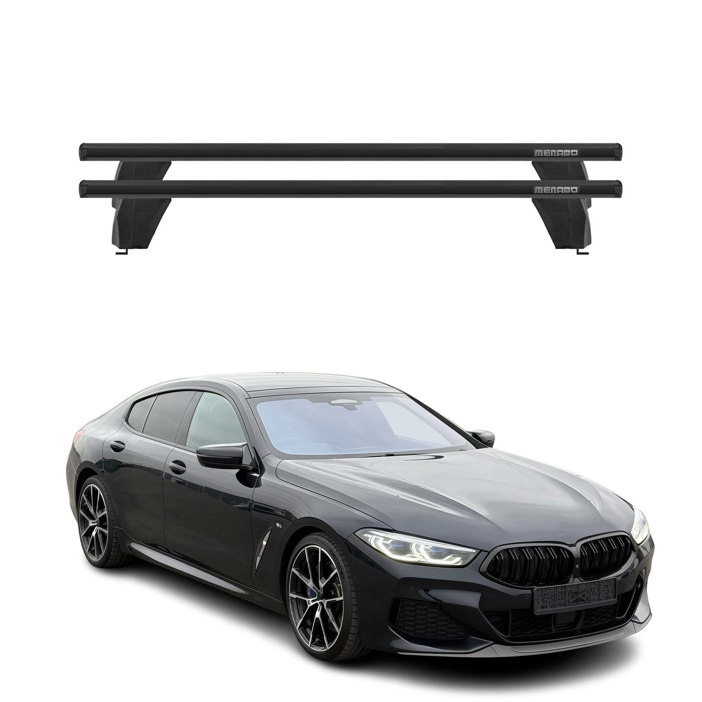 2020-2026 BMW 8 Series Gran Coupe G16 / Coupe G15 Roof Rack Cross Bars Black