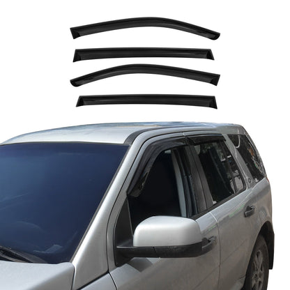 2017-2026 Jeep Compass Window Visor Vent Rain Deflector 4Pcs Smoke