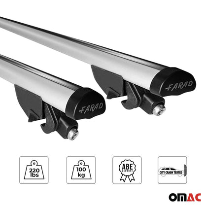 2018-2024 Ford Focus Wagon Roof Rack Cross Bars Silver