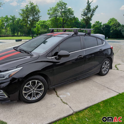 2017-2020 Hyundai Elantra Roof Rack Cross Bars Silver