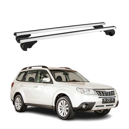 2009-2013 Subaru Forester III Roof Rack Cross Bars Silver