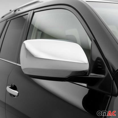 2016-2021 Lexus LX 570 Side Mirror Cover Caps Stainless Steel Silver 2 Pcs