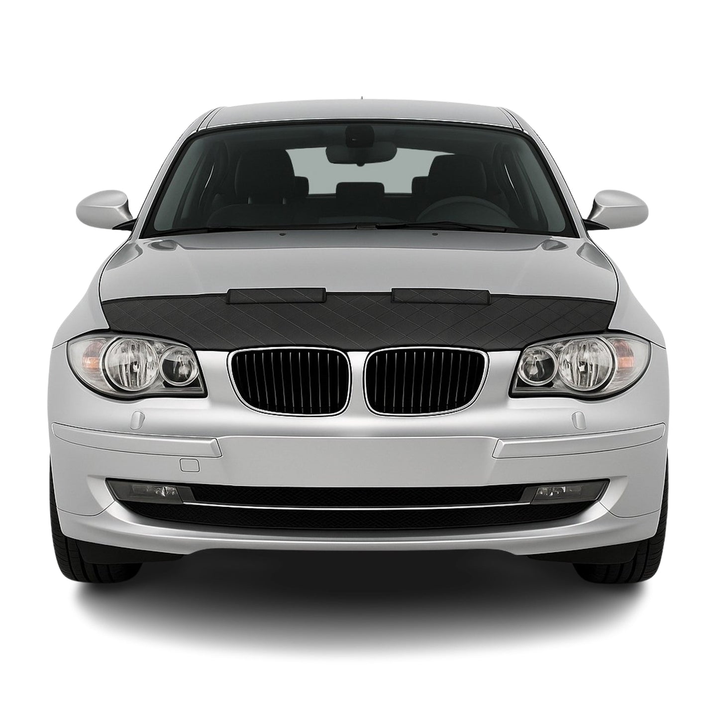 2008-2013 BMW 1 Series E82 E88 Car Bonnet Mask Hood Bra Diamond Half Black