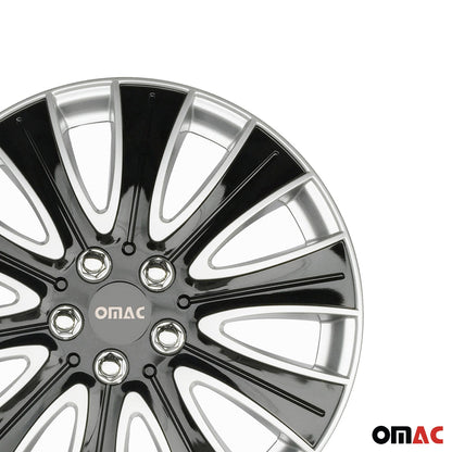 16" Hub Caps for Ford Transit 150 250 350 2015-2025 Black Silver 4x Wheel Covers
