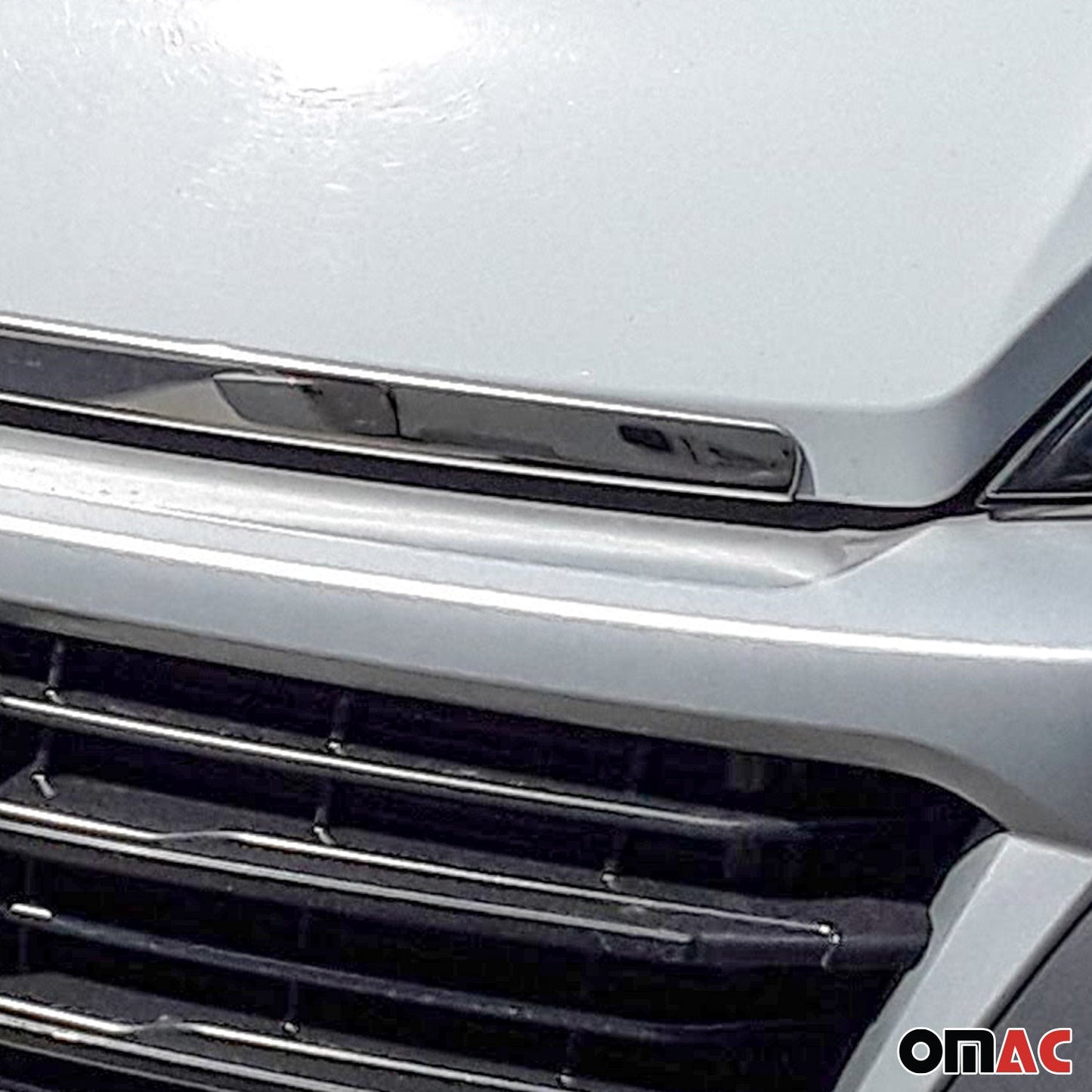 2023-2026 RAM ProMaster Front Hood Bonnet Strip Styling Trim Silver Stainless Steel