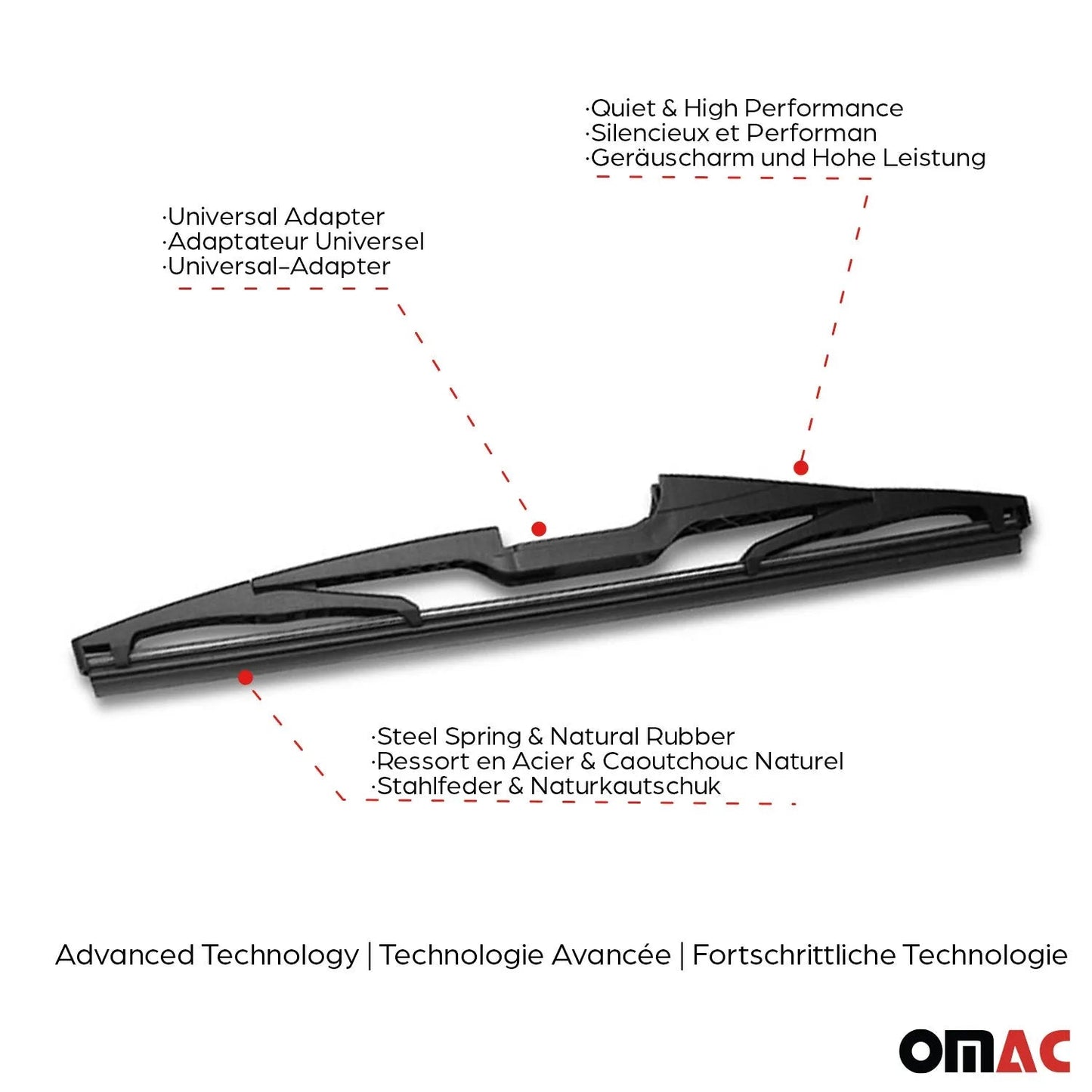 Volkswagen Tiguan Rear Windshield Wiper Blades