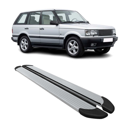 1994-2002 Land Rover Range Rover Running Boards Side Steps Silver