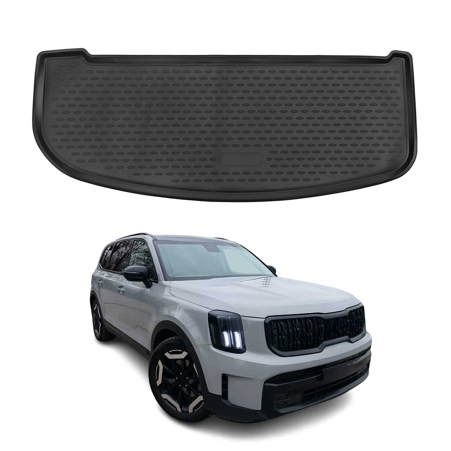 2020-2025 Kia Telluride 1.gen Cargo Liner Trunk Mat All Weather 2nd Row Black