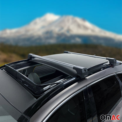 2022-2026 Lexus LX 600 Roof Rack Cross Bars Luggage Carrier Alu Gray 2x
