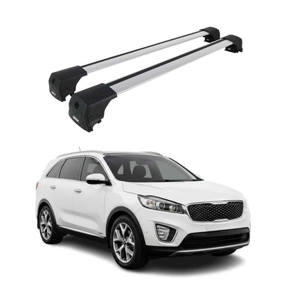 2016-2020 Kia Sorento Roof Rack Cross Bars Silver