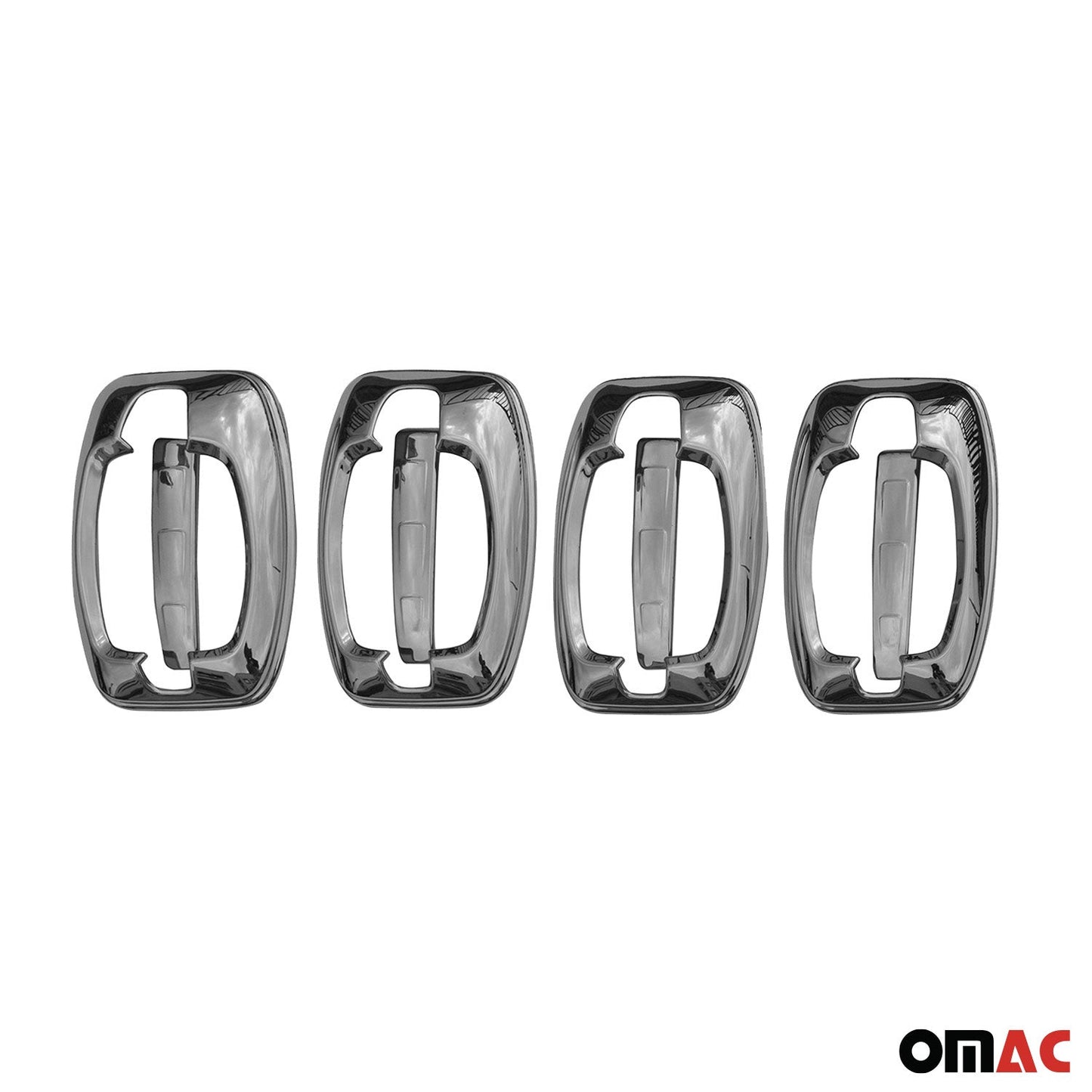 2014-2022 RAM ProMaster Mirror Cover Caps & Door Sill Covers Chrome Set 13x